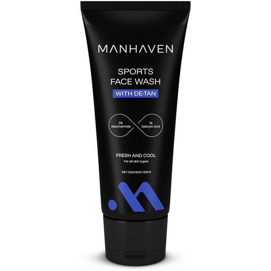 Manhaven Sports Face Wash, with Salicylic Acid & Niacinamide