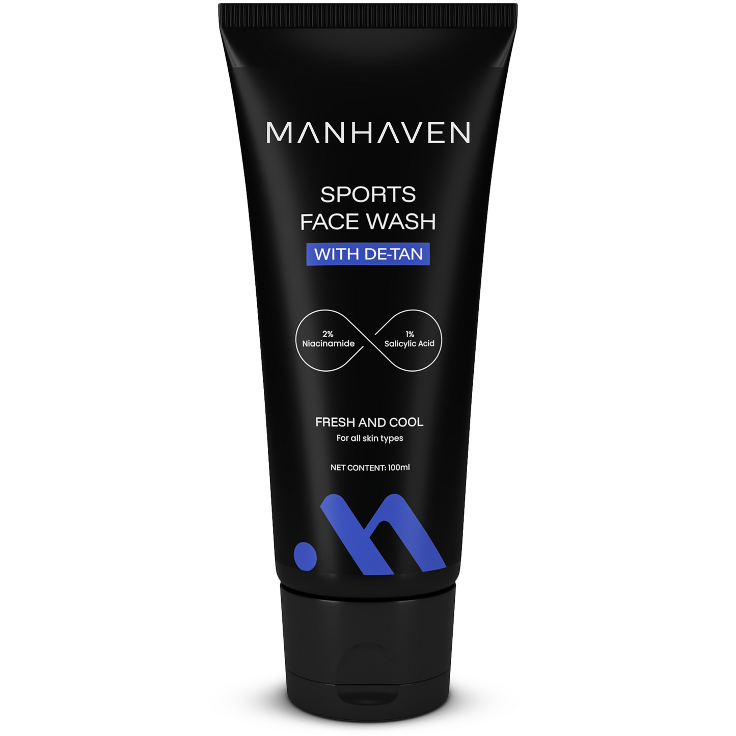 Manhaven Sports Face Wash, with Salicylic Acid & Niacinamide