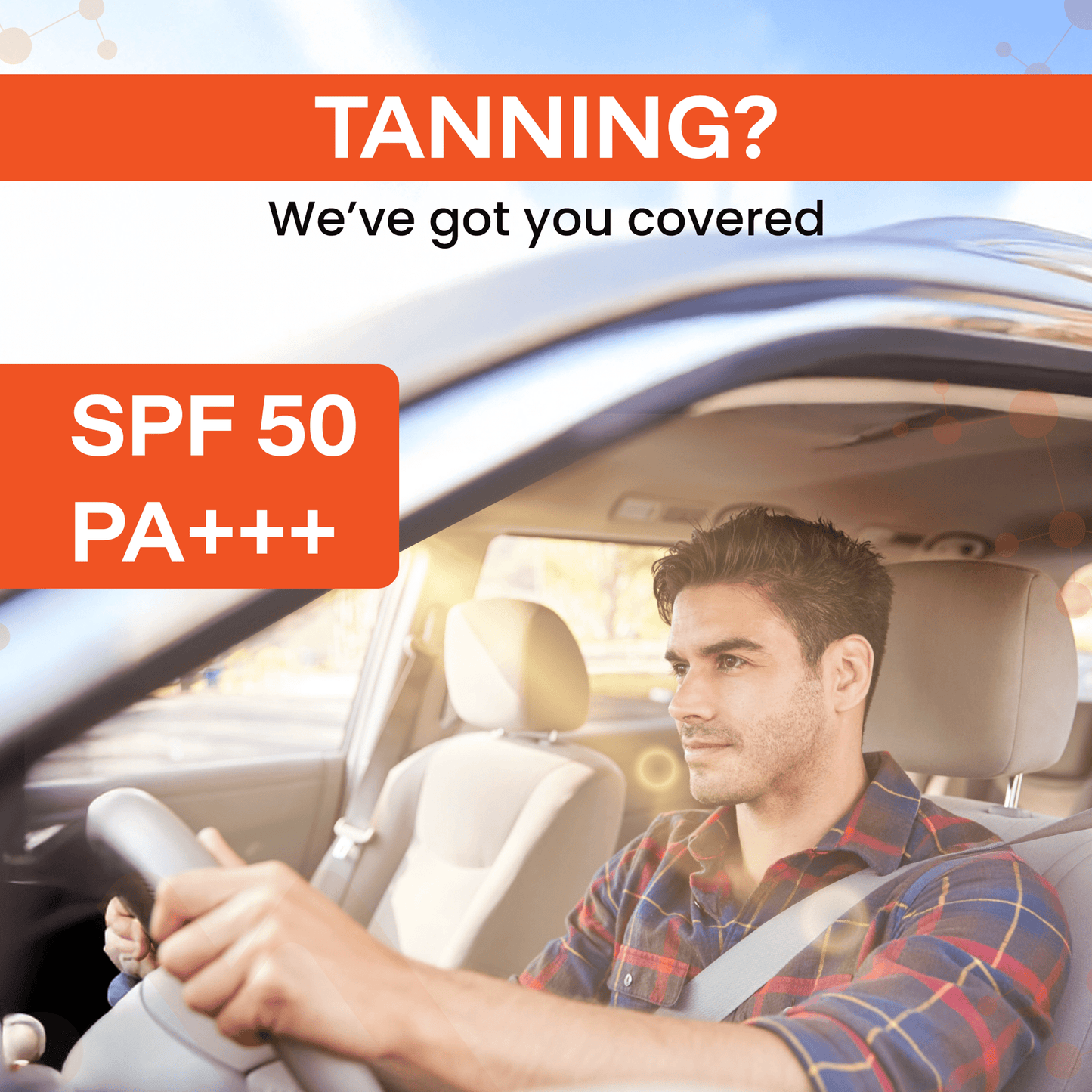 Manhaven Explore Sunscreen, SPF 50 | PA+++, with Vitamin C, Niacinamide & Hyaluronic Acid - 50g