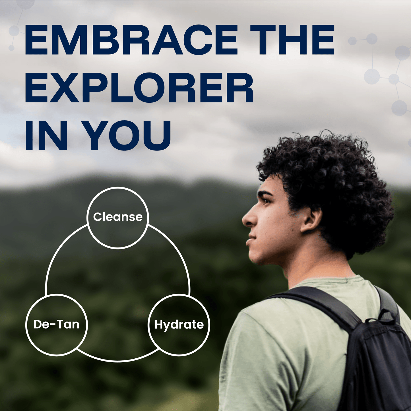 Manhaven Explore Face Wash, with Salicylic Acid, Niacinamide & Hyaluronic Acid